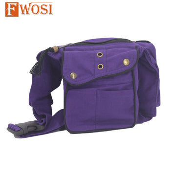 Purple Cotton Fanny Pack - FWOSI